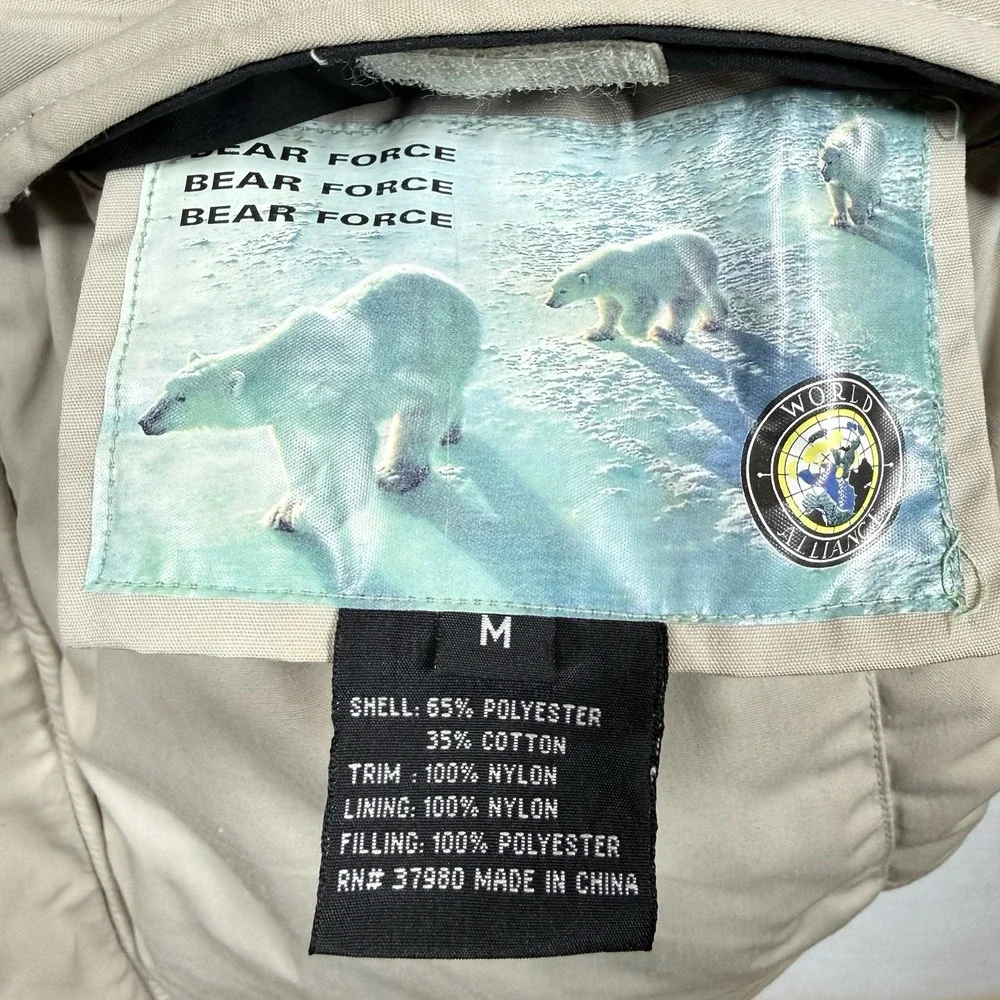 Bear Force Reversible Parka Mens M Insulated Winter Coat Utility‎ Colorblock
